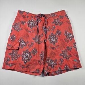 Tommy Bahama Relax Swim Size Large Board Shorts Floral